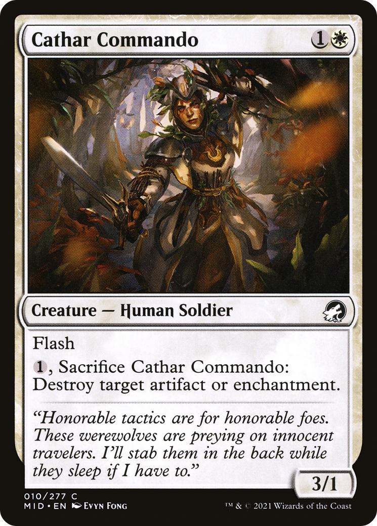 Cathar Commando (MID-010) [Innistrad: Midnight Hunt] Foil