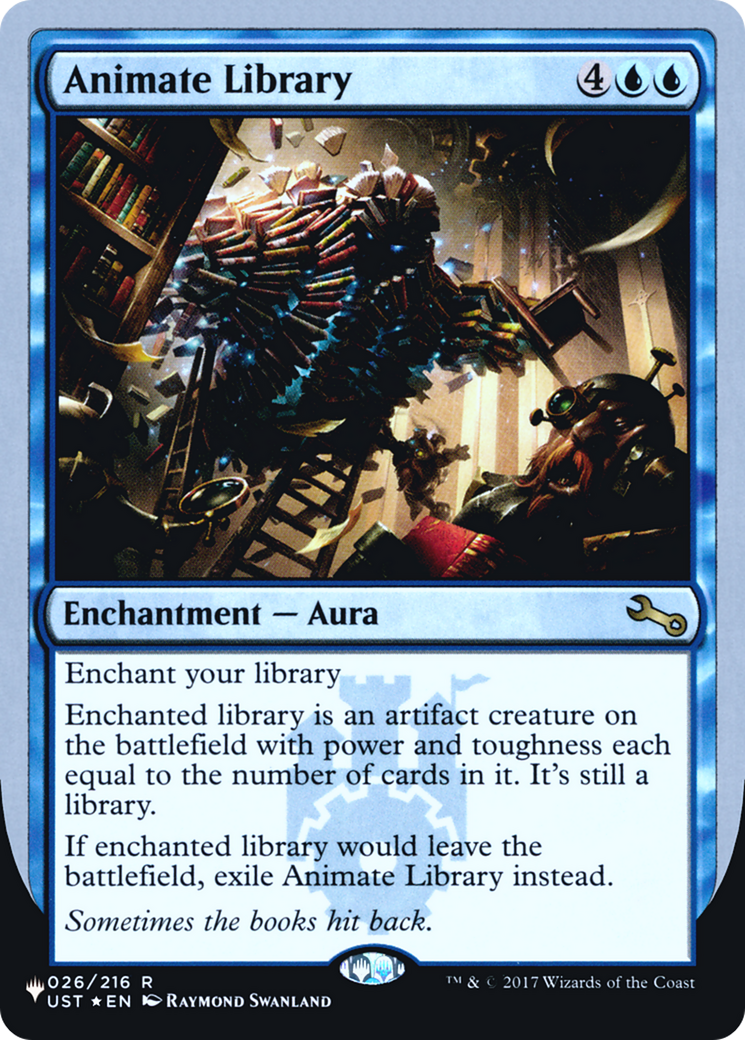 Animate Library (LIST-026/216) [The List (Unfinity Foil Edition)] Foil
