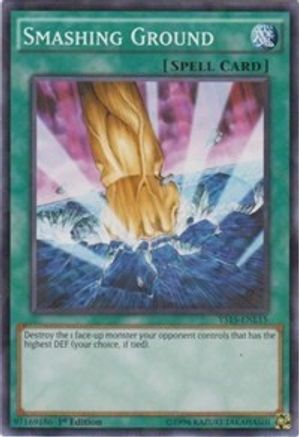 Smashing Ground (Shatterfoil) (Shatterfoil Rare) (YS15-ENL15) - Starter Deck: Dark Legion 1st Edition