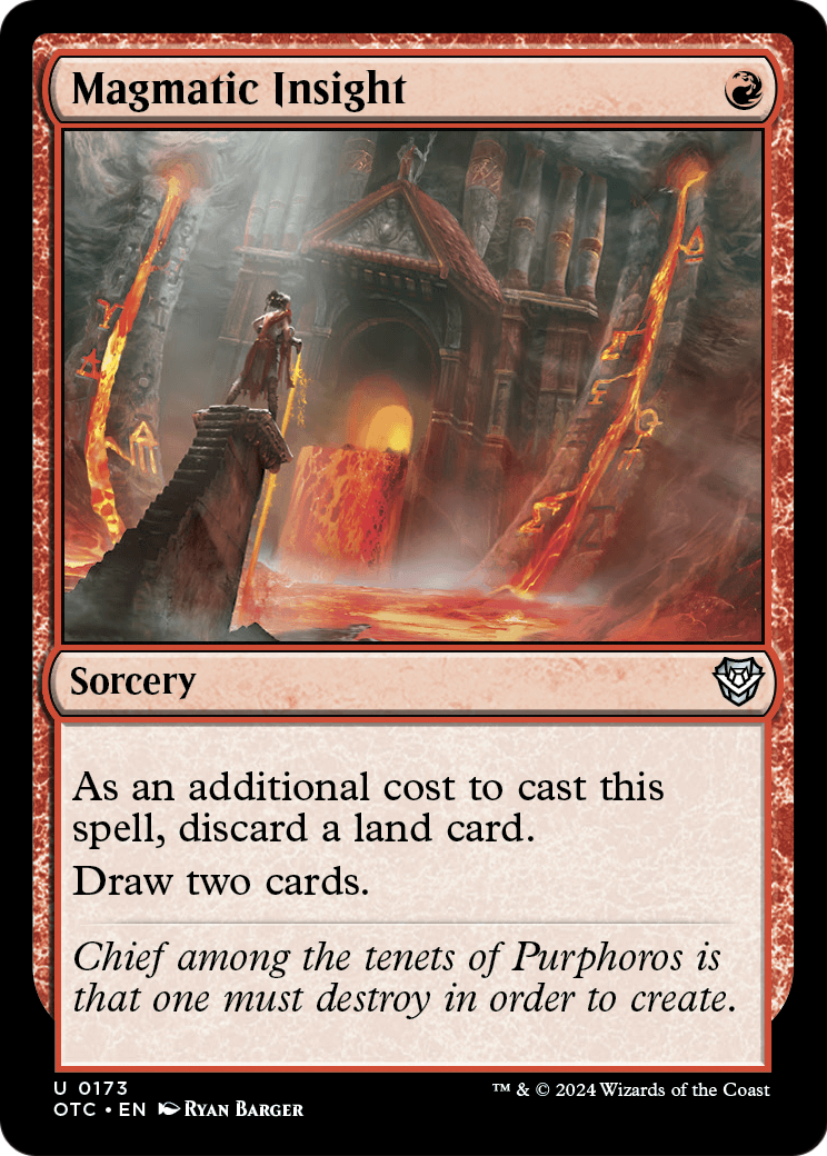 Magmatic Insight (OTC-173) [Outlaws of Thunder Junction Commander]