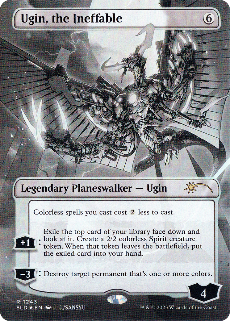 Ugin, the Ineffable (Borderless) (SLD-1243) [Secret Lair Drop] Foil