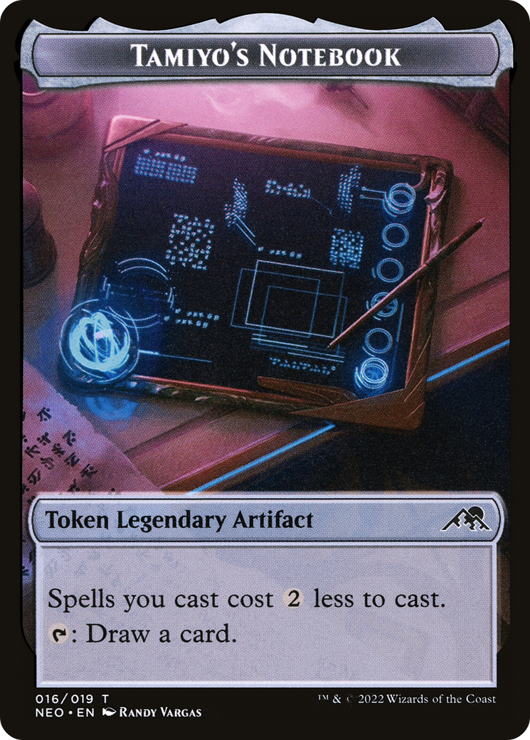 Tamiyo's Notebook Token (NEO-016) [Kamigawa: Neon Dynasty Tokens]