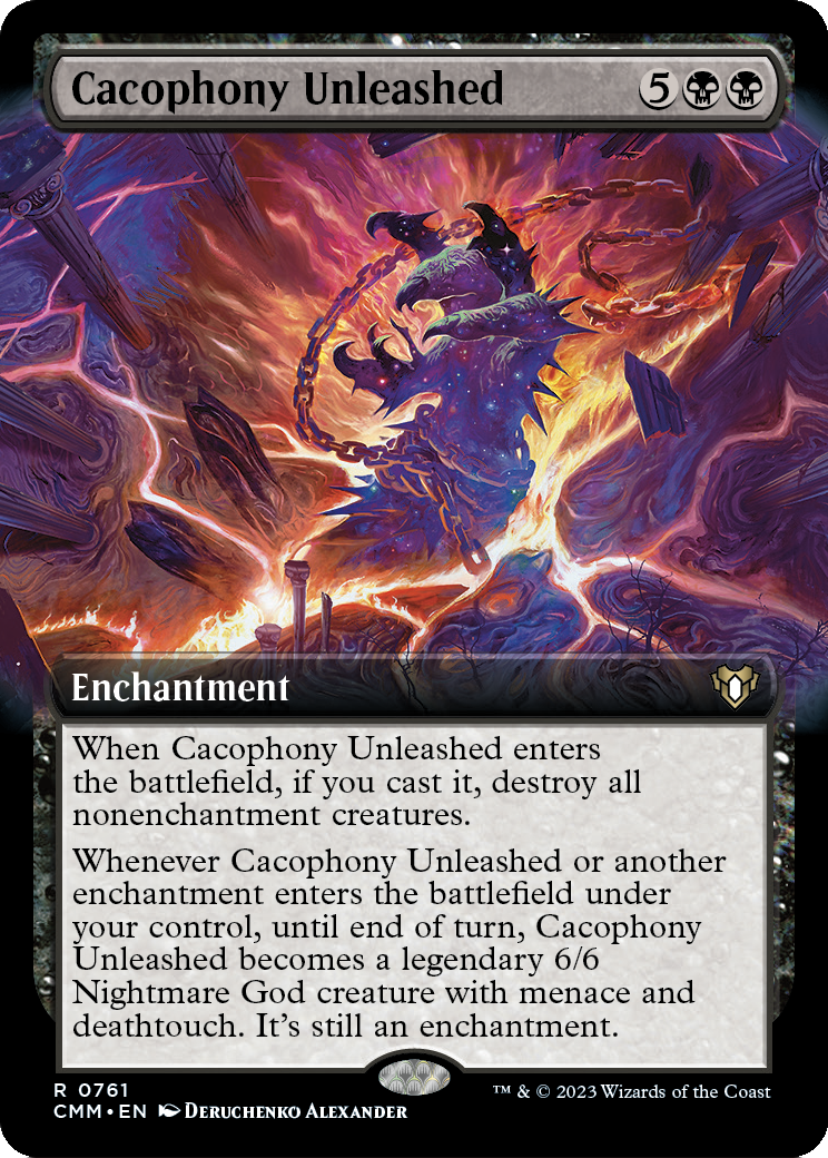 Cacophony Unleashed (Extended Art) (CMM-761) [Commander Masters] Foil