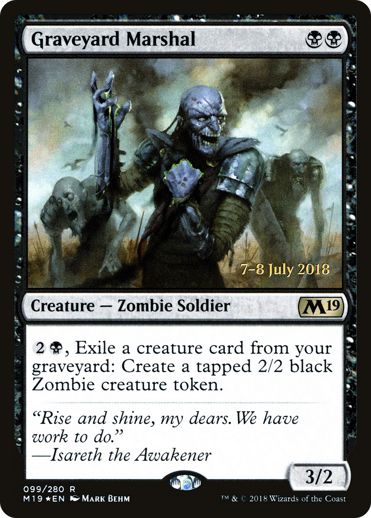 Graveyard Marshal (PRE-099) [Core Set 2019 Promos] Foil