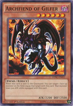 Archfiend of Gilfer (Common) (DPBC-EN011) - Duelist Pack: Battle City 1st Edition