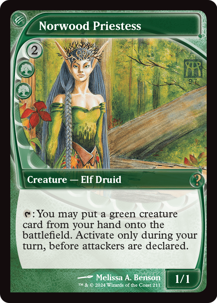 Norwood Priestess (Future Sight) (MB2-211) [Mystery Booster 2]
