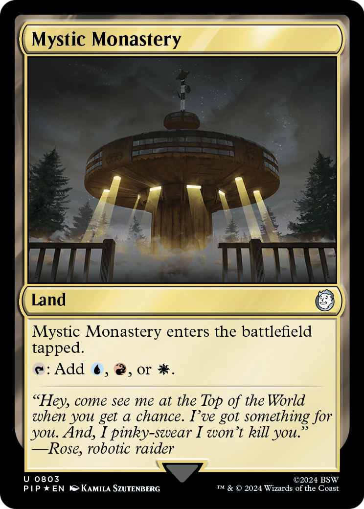 Mystic Monastery (Surge Foil) (PIP-803) [Fallout] Foil