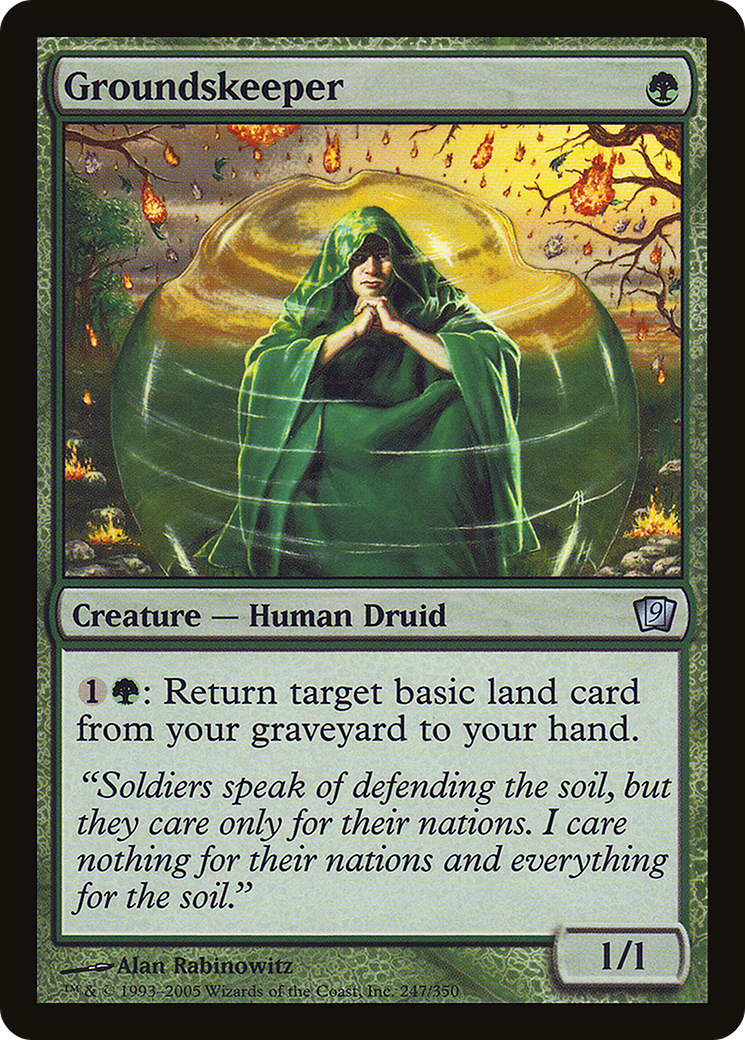 Groundskeeper (9ED-247) [9th Edition] Foil