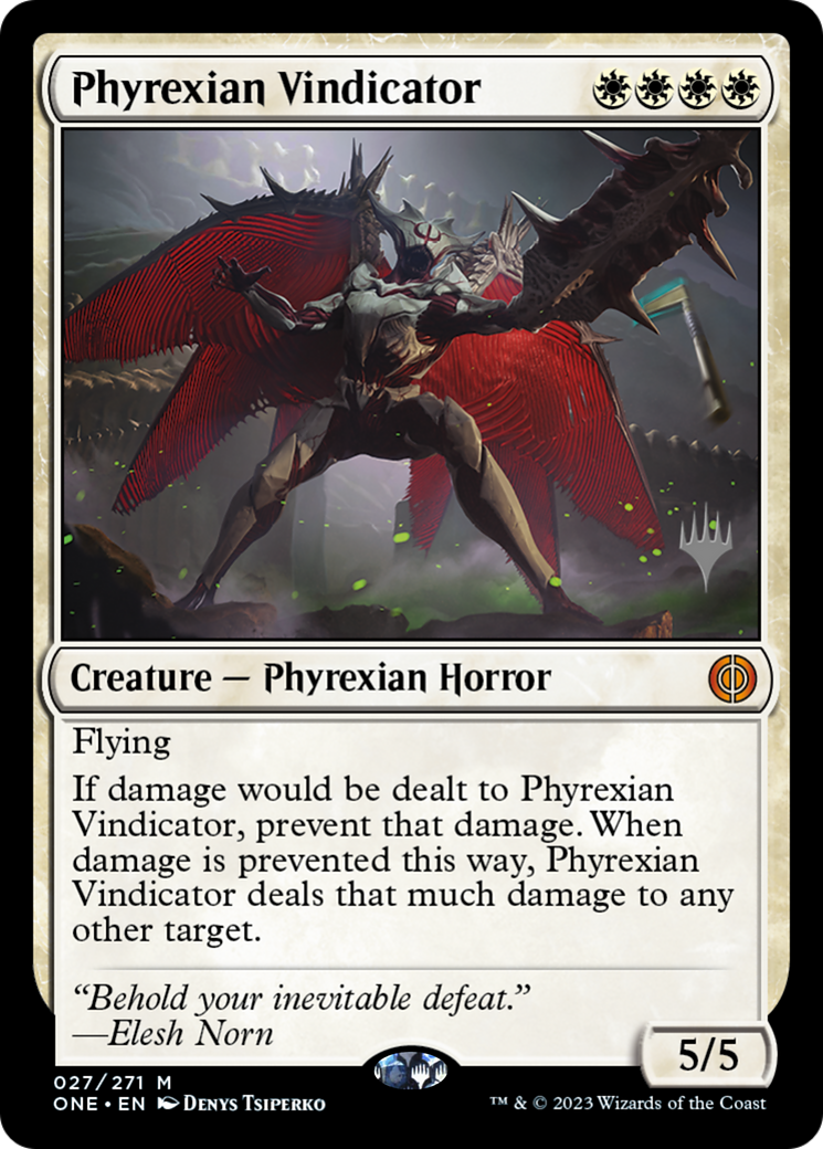 Phyrexian Vindicator (PPONE-027) [Promo Pack: Phyrexia: All Will Be One Promos]