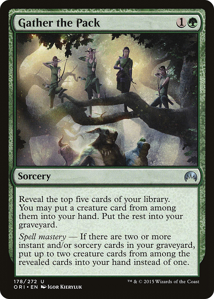 Gather the Pack (ORI-178) [Magic Origins] Foil