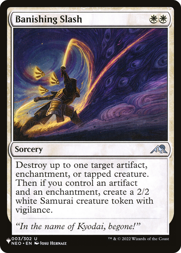 Banishing Slash (LIST-003/302) [The List]