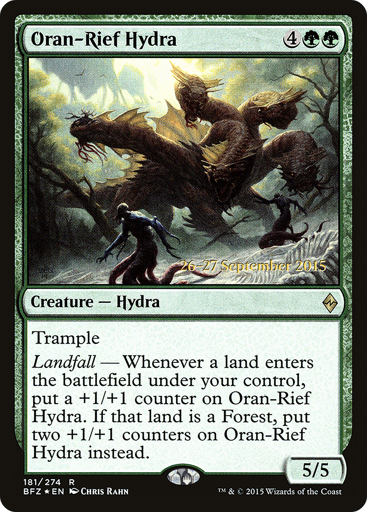 Oran-Rief Hydra (PRE-181) [Battle for Zendikar Promos] Foil