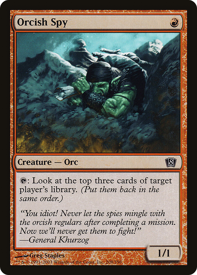 Orcish Spy (8ED-208) [8th Edition] Foil