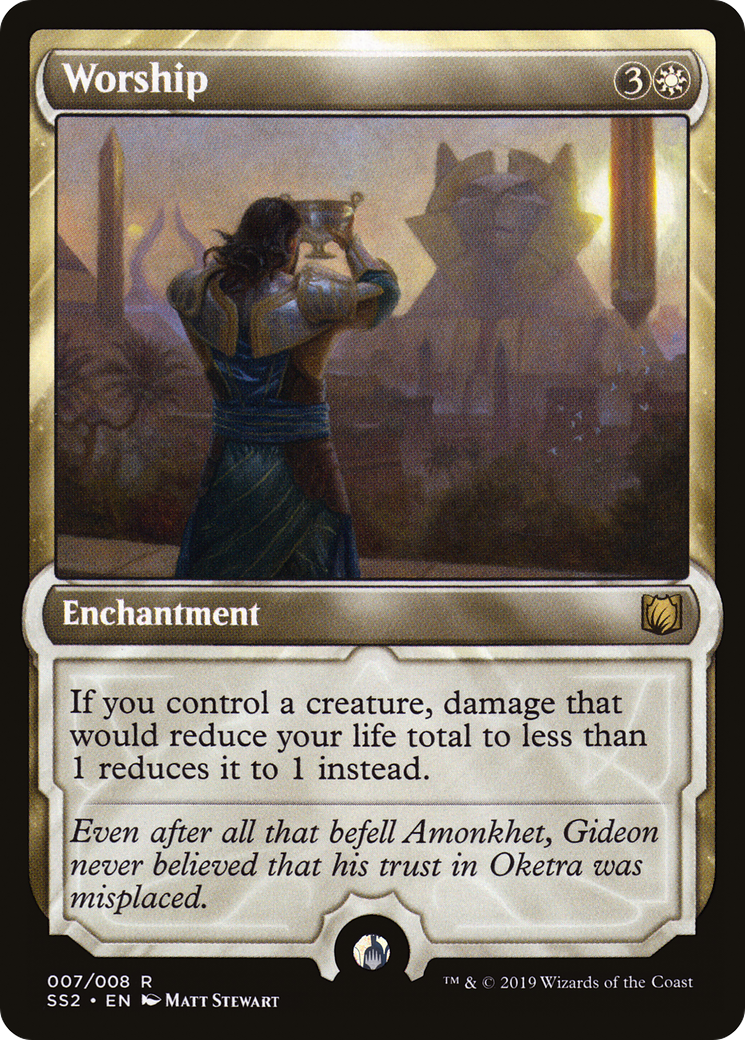 Worship (SS2-007) [Signature Spellbook: Gideon] Foil