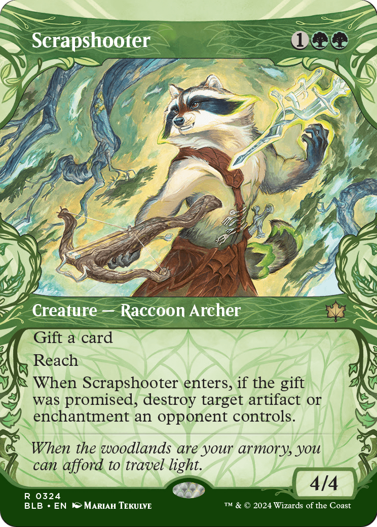 Scrapshooter (Showcase) (BLB-324) (Borderless) [Bloomburrow] Foil