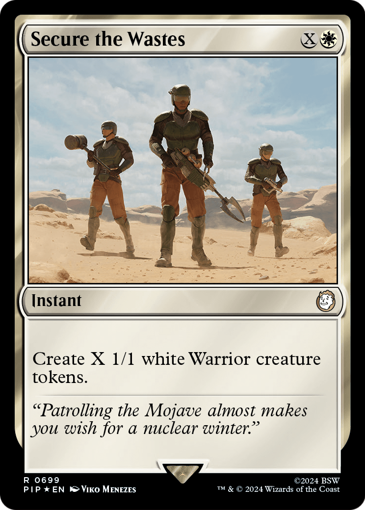 Secure the Wastes (Surge Foil) (PIP-699) [Fallout] Foil