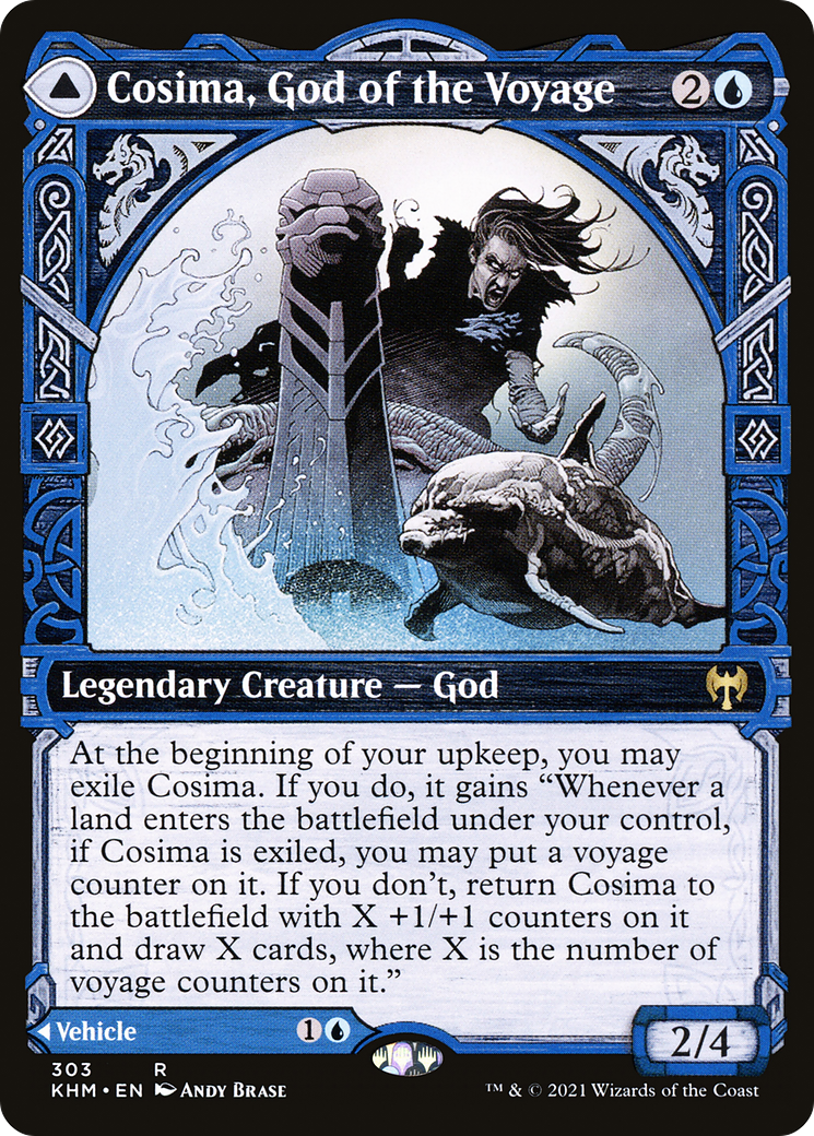 Cosima, God of the Voyage (Showcase) (KHM-303) [Kaldheim] Foil