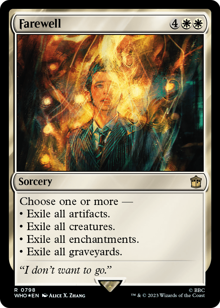 Farewell (Surge Foil) (WHO-798) [Doctor Who] Foil