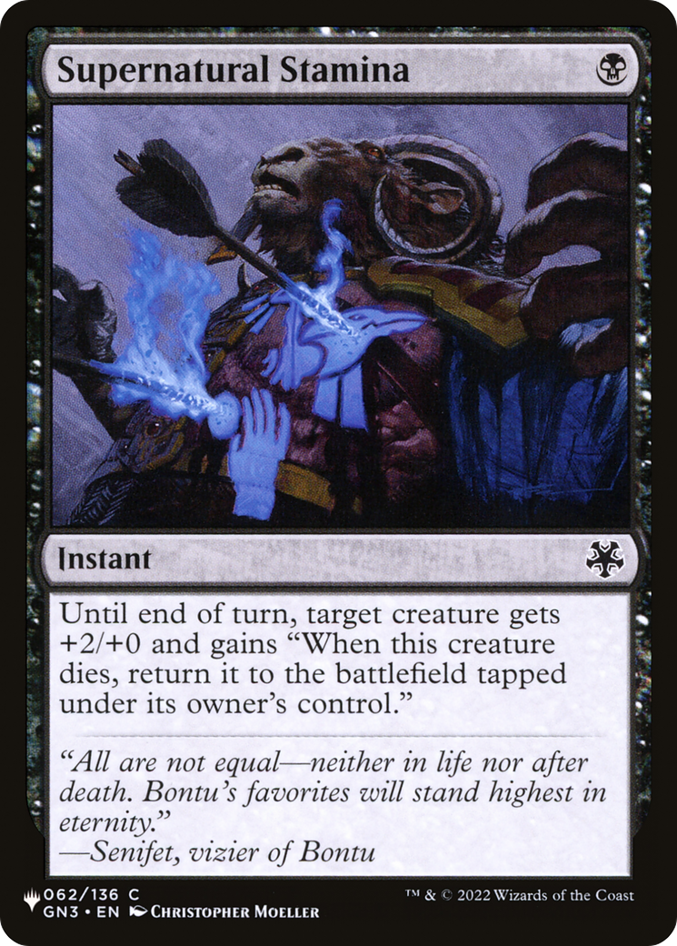 Supernatural Stamina (LIST-062/136) [The List]