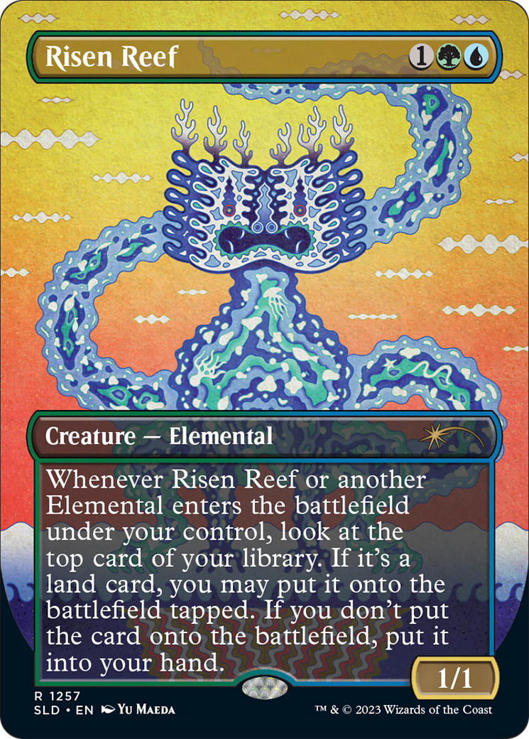 Risen Reef (SLD-1257) (Borderless) [Secret Lair Drop] Foil