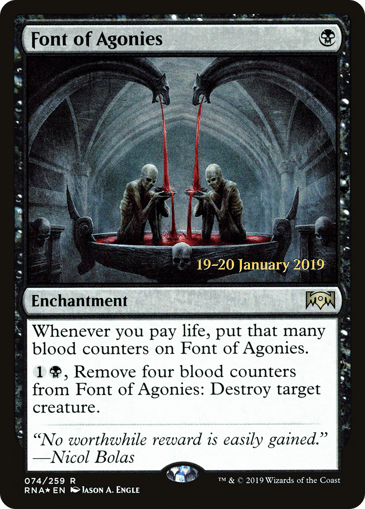 Font of Agonies (PRE-074) [Ravnica Allegiance Promos] Foil