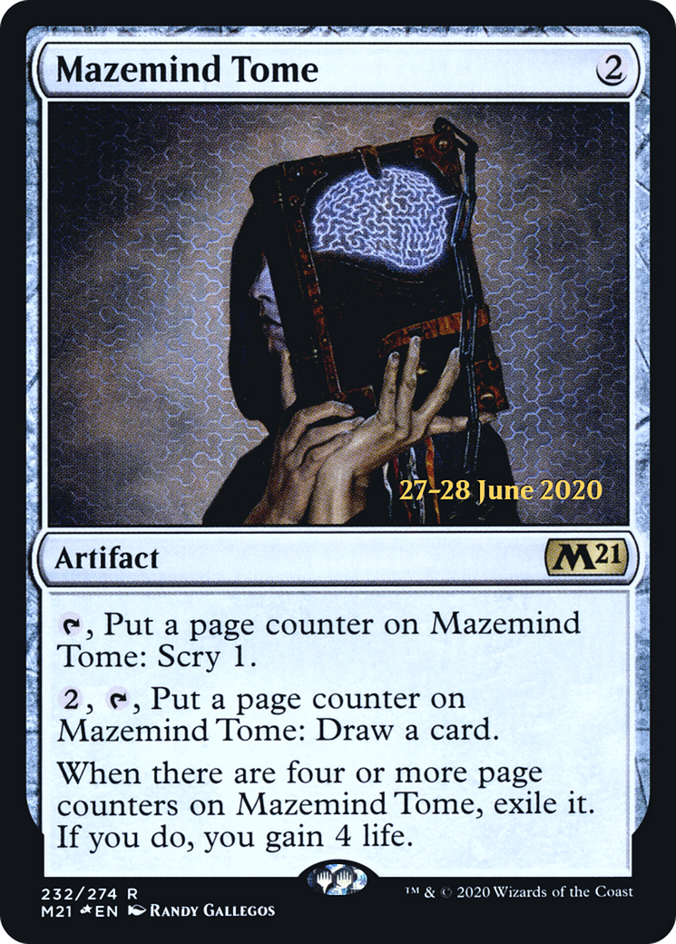 Mazemind Tome (PRE-232) [Core Set 2021 Promos] Foil