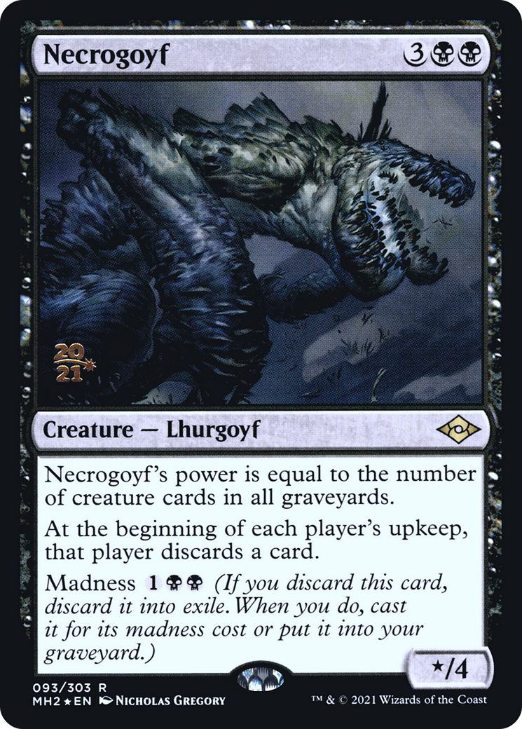 Necrogoyf (PRE-093) [Modern Horizons 2 Promos] Foil