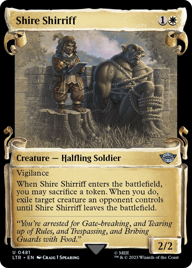 Shire Shirriff (Showcase Scrolls) (LTR-481) [The Lord of the Rings: Tales of Middle-earth] Foil