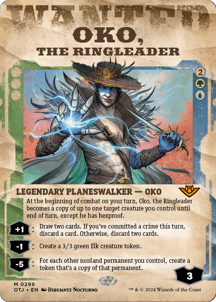 Oko, the Ringleader (Showcase) (OTJ-296) (Borderless) [Outlaws of Thunder Junction]