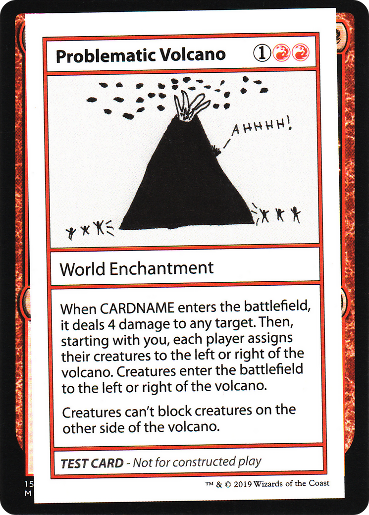 Problematic Volcano (No PW Symbol) [Mystery Booster Playtest Cards 2021]