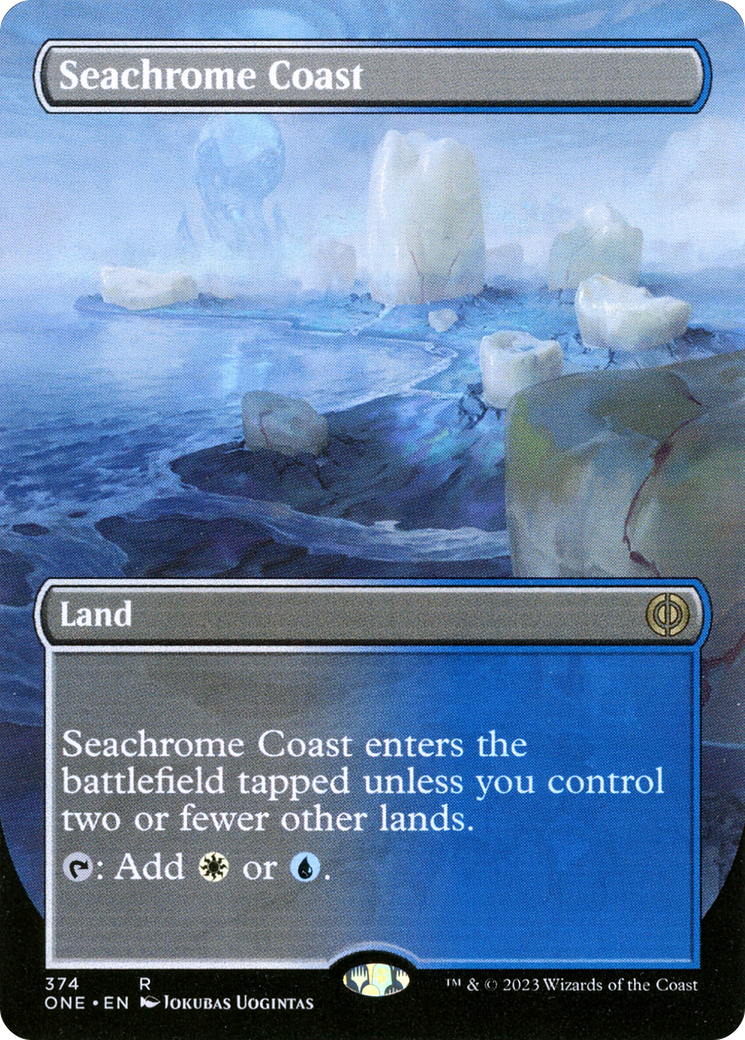Seachrome Coast (Borderless) (ONE-374) [Phyrexia: All Will Be One]