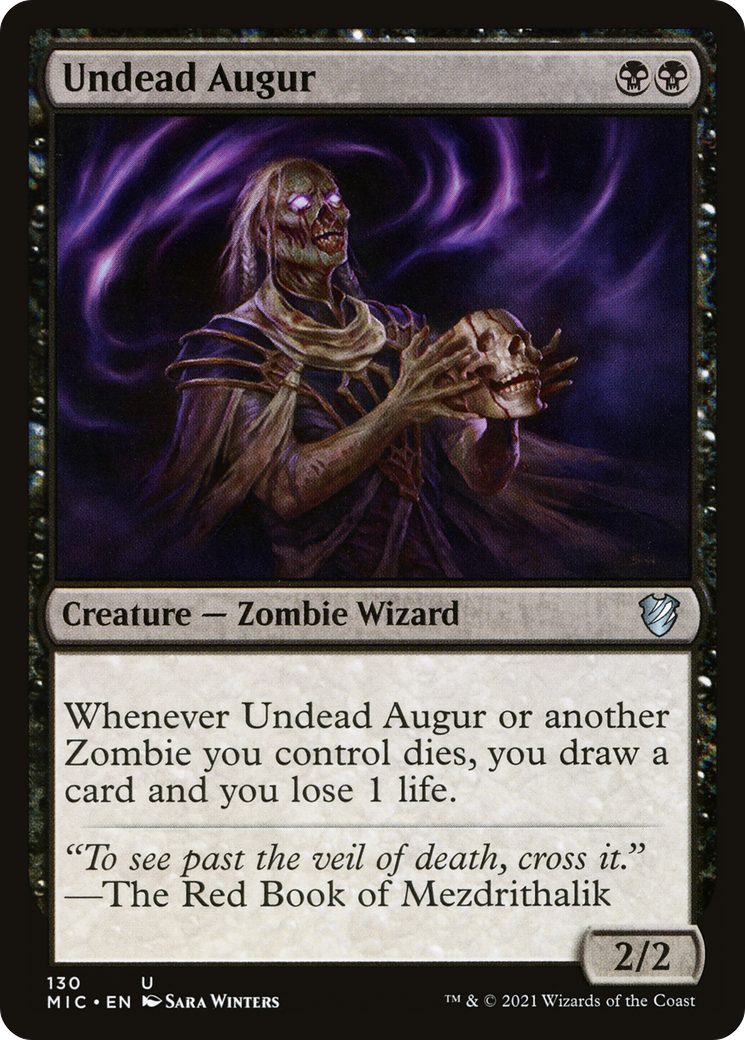 Undead Augur (MIC-130) [Midnight Hunt Commander]