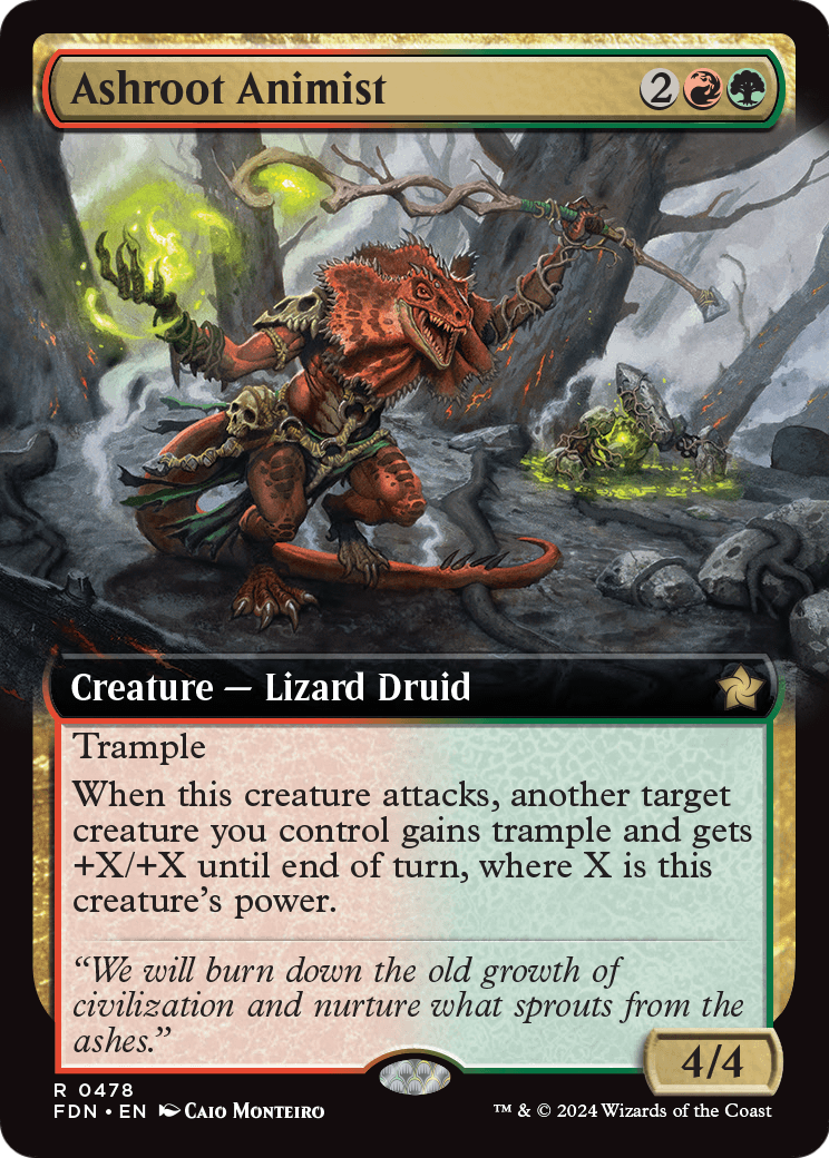 Ashroot Animist (Extended Art) (FDN-478) [Foundations]