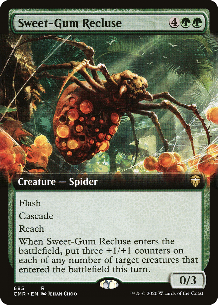 Sweet-Gum Recluse (Extended Art) (CMR-685) [Commander Legends]