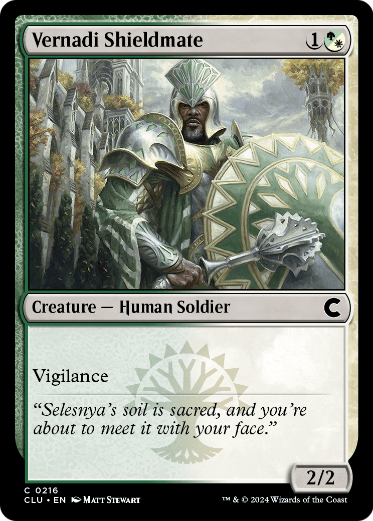 Vernadi Shieldmate (CLU-216) [Ravnica: Clue Edition]