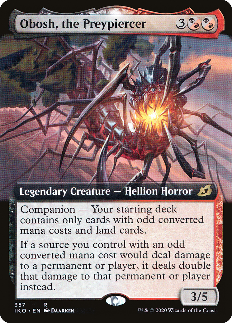 Obosh, the Preypiercer (Extended Art) (IKO-357) [Ikoria: Lair of Behemoths]