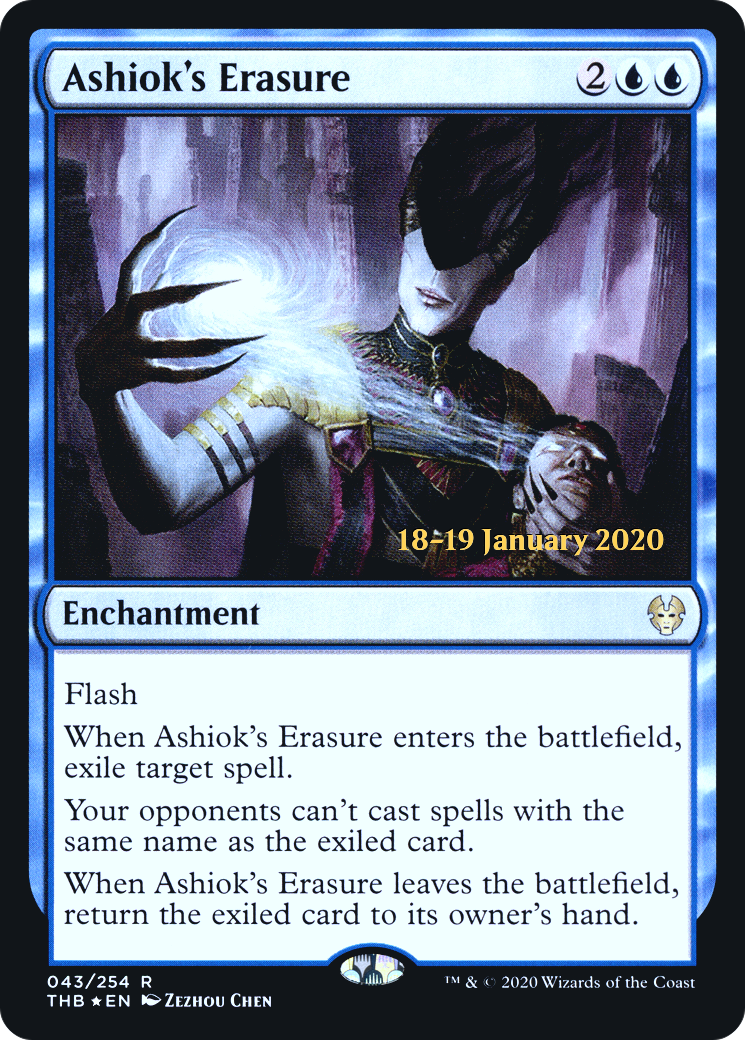 Ashiok's Erasure (PRE-043) [Theros Beyond Death Promos] Foil