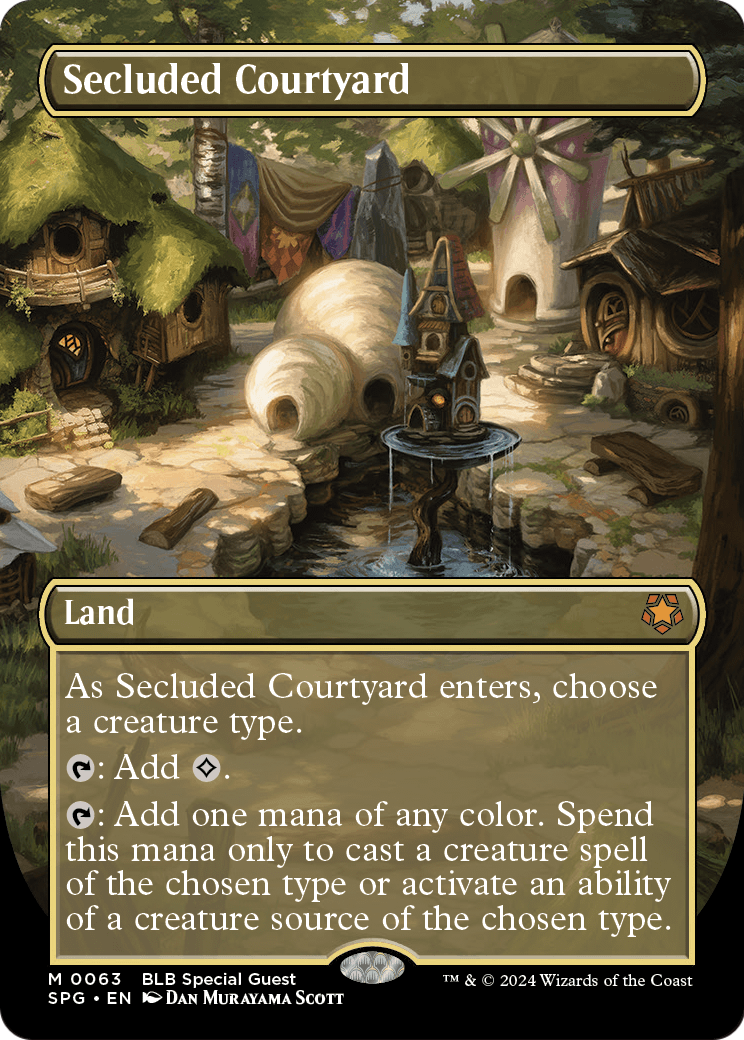 Secluded Courtyard (Borderless) (SPG-063) [Special Guests]