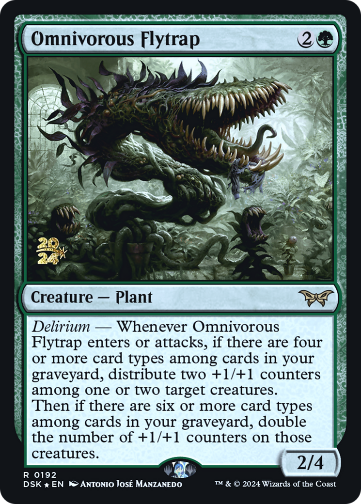 Omnivorous Flytrap (PRE-192) [Duskmourn: House of Horror Promos] Foil