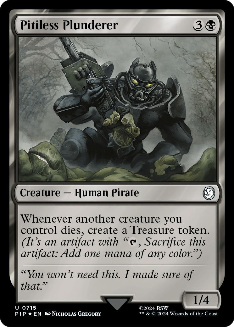 Pitiless Plunderer (Surge Foil) (PIP-715) [Fallout] Foil