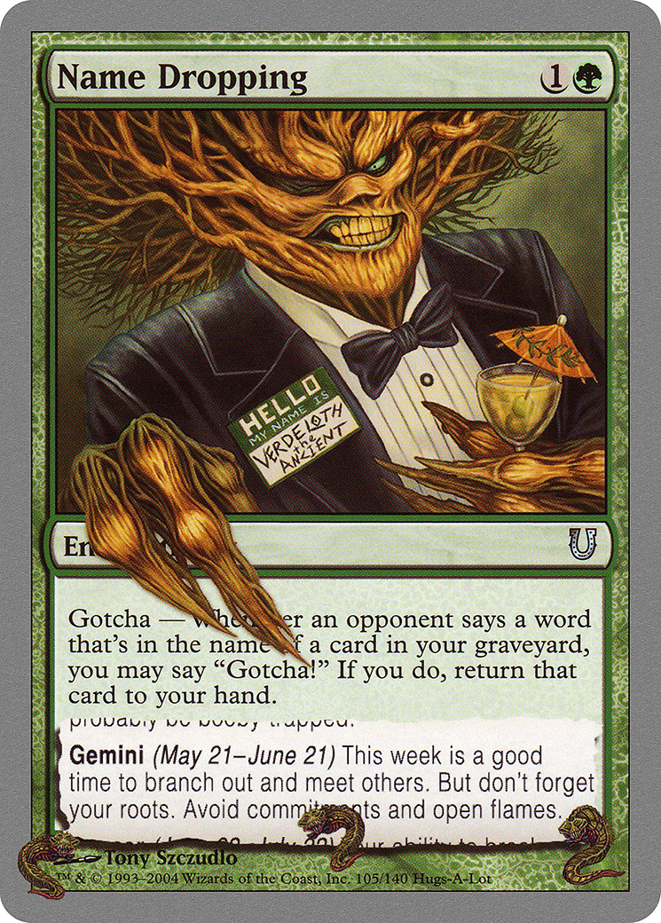 Name Dropping (UNH-105) [Unhinged] Foil