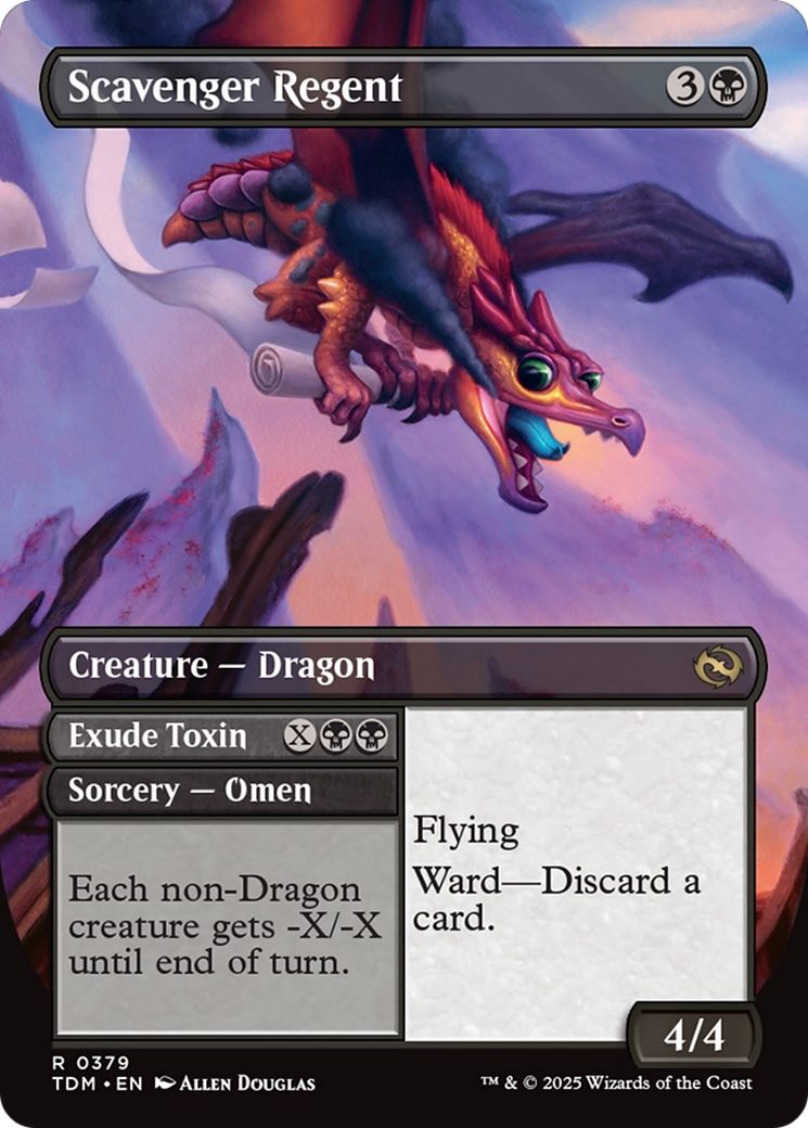 Scavenger Regent (Borderless) (TDM-379) [Tarkir: Dragonstorm]