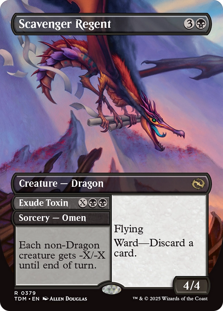 Scavenger Regent (Borderless) (TDM-379) [Tarkir: Dragonstorm] Foil