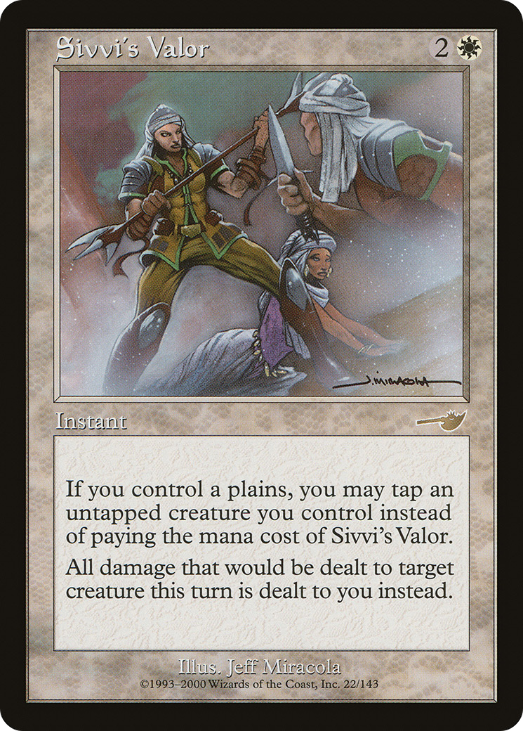 Sivvi's Valor (NMS-022) [Nemesis] Foil