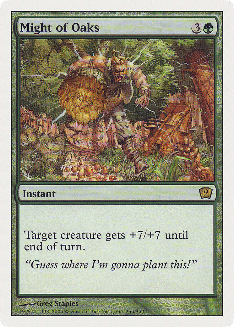 Might of Oaks (9ED-255) [9th Edition] Foil