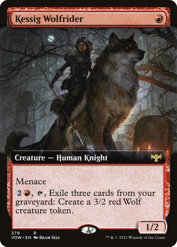 Kessig Wolfrider (Extended Art) (VOW-379) [Innistrad: Crimson Vow] Foil