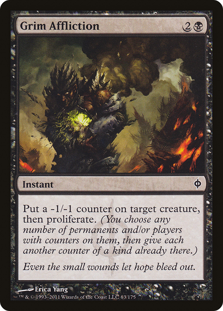 Grim Affliction (NPH-063) [New Phyrexia] Foil