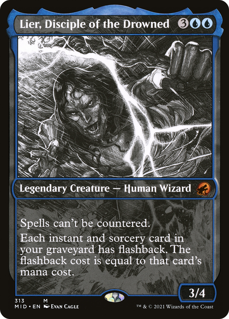 Lier, Disciple of the Drowned (Showcase) (MID-313) [Innistrad: Midnight Hunt] Foil