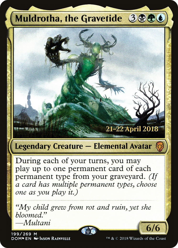 Muldrotha, the Gravetide (PRE-199) [Dominaria Promos] Foil