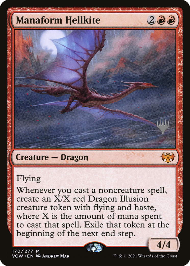 Manaform Hellkite [Promo Pack: Innistrad: Crimson Vow Promos] Foil